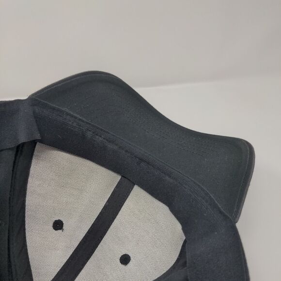 The North Face Snapback Hat Black One Size Adjustable Vented Holes 6 Panel - Picture 7 of 7